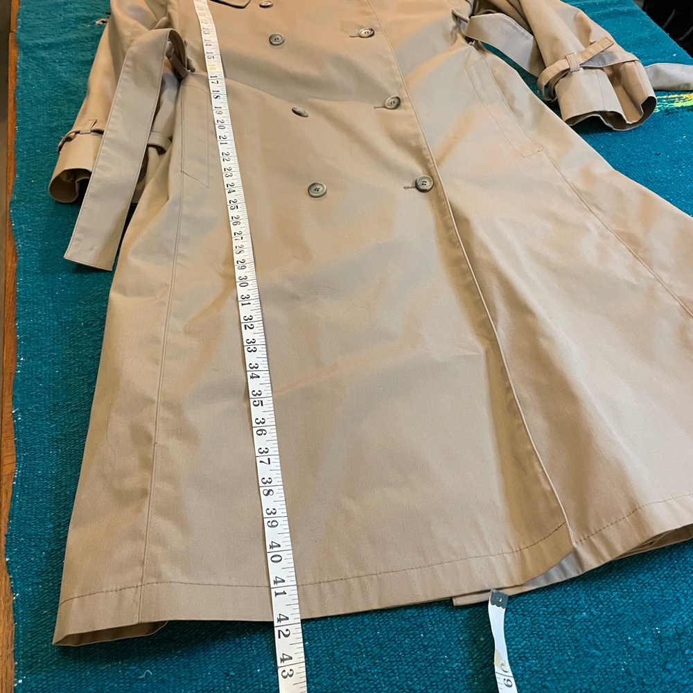 London Fog Vintage Tan Trench Coat Size 12 P - Picture 6 of 9